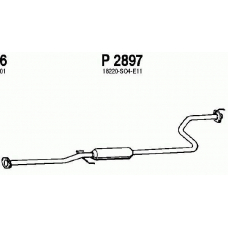 P2897 FENNO Средний глушитель выхлопных газов