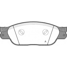 BPA0731.00 OPEN PARTS Комплект тормозных колодок, дисковый тормоз