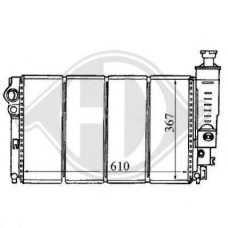 8126122 DIEDERICHS Радиатор, охлаждение двигателя