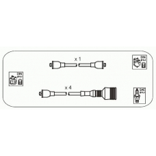 AFS52 JANMOR Комплект проводов зажигания