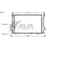 AI2077 AVA Радиатор, охлаждение двигателя