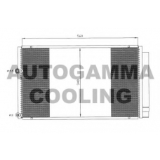 104922 AUTOGAMMA Конденсатор, кондиционер