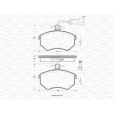 363702160197 MAGNETI MARELLI Комплект тормозных колодок, дисковый тормоз