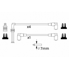 0 986 356 775 BOSCH Комплект проводов зажигания