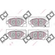 BP1648 DJ PARTS Комплект тормозных колодок, дисковый тормоз