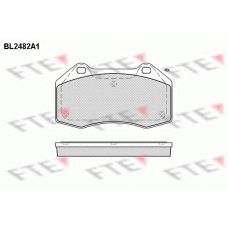 BL2482A1 FTE Комплект тормозных колодок, дисковый тормоз
