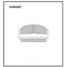 ADB0567 Allied Nippon Тормозные колодки