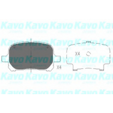 KBP-9051 KAVO PARTS Комплект тормозных колодок, дисковый тормоз