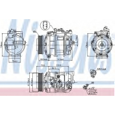 89092 NISSENS Компрессор, кондиционер