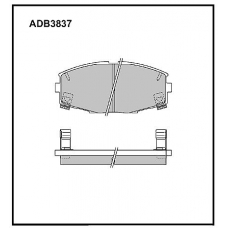 ADB3837 Allied Nippon Тормозные колодки