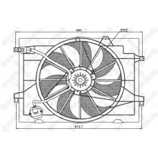 29-99186-SX STELLOX Вентилятор, охлаждение двигателя