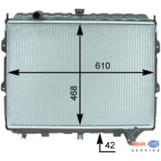 8MK 376 762-731 HELLA Радиатор, охлаждение двигателя