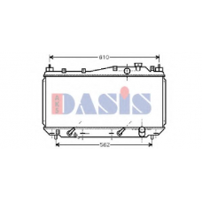 100025N AKS DASIS Радиатор, охлаждение двигателя
