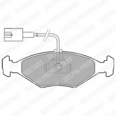 LP1855 DELPHI Комплект тормозных колодок, дисковый тормоз