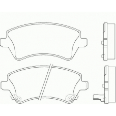 MDB2257 MINTEX Комплект тормозных колодок, дисковый тормоз