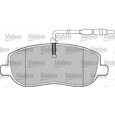 598793 VALEO Комплект тормозных колодок, дисковый тормоз