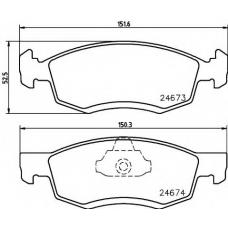 8DB 355 013-951 HELLA PAGID Комплект тормозных колодок, дисковый тормоз