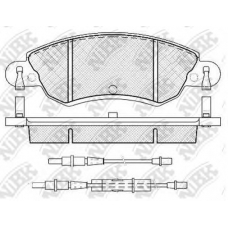 PN0183W NiBK Комплект тормозных колодок, дисковый тормоз