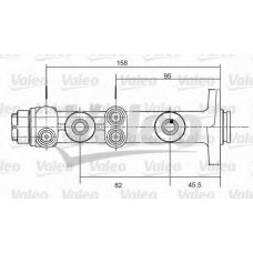 350675 VALEO Главный тормозной цилиндр