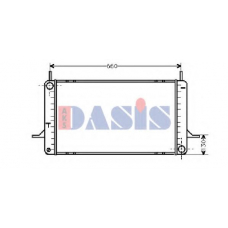 090880N AKS DASIS Радиатор, охлаждение двигателя