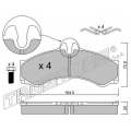 271.1 TRUSTING Комплект тормозных колодок, дисковый тормоз