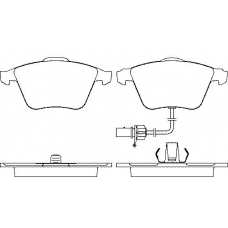 P 85 056 BREMBO Комплект тормозных колодок, дисковый тормоз