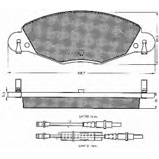 10606 BSF Комплект тормозных колодок, дисковый тормоз