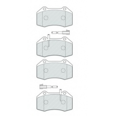 FDB4320 FERODO Комплект тормозных колодок, дисковый тормоз