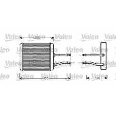 812279 VALEO Теплообменник, отопление салона