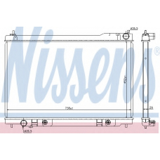 68118 NISSENS Радиатор, охлаждение двигателя