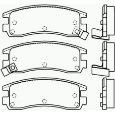 P 59 027 BREMBO Комплект тормозных колодок, дисковый тормоз