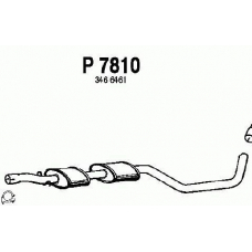 P7810 FENNO Средний глушитель выхлопных газов