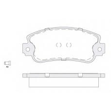 1850.0058167 KSM-KOSHIMO Комплект тормозных колодок, дисковый тормоз