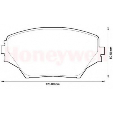 572487B BENDIX Комплект тормозных колодок, дисковый тормоз