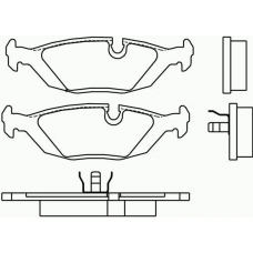 T0412 PAGID Комплект тормозных колодок, дисковый тормоз