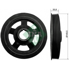 544 0092 10 INA Ременный шкив, коленчатый вал