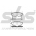 1501223516 S.b.s. Комплект тормозных колодок, дисковый тормоз