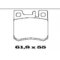 BL1285A2 FTE Комплект тормозных колодок, дисковый тормоз