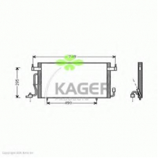 94-5067 KAGER Конденсатор, кондиционер