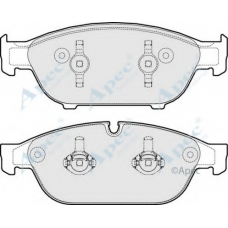 PAD1810 APEC Комплект тормозных колодок, дисковый тормоз