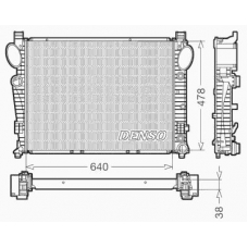 DRM17094 DENSO Радиатор, охлаждение двигателя