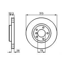 0 986 478 762 BOSCH Тормозной диск