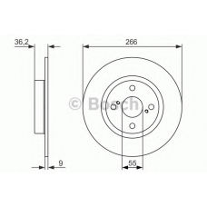 0 986 479 335 BOSCH Тормозной диск