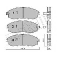 22-0297-0 METELLI Комплект тормозных колодок, дисковый тормоз