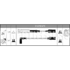 51278675 HERTH+BUSS Комплект проводов зажигания