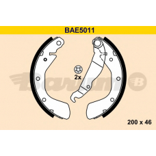 BAE5011 BARUM Комплект тормозных колодок