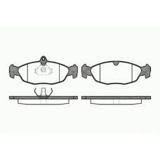0393 00 KAWE Комплект тормозных колодок, дисковый тормоз