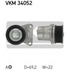 VKM 34052 SKF Натяжной ролик, поликлиновой  ремень