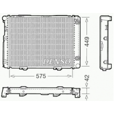 DRM17060 DENSO Радиатор, охлаждение двигателя