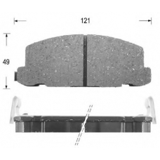 D4014 KAISHIN Комплект тормозных колодок, дисковый тормоз